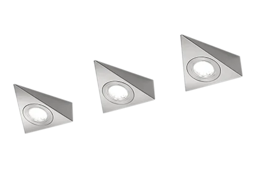 Wandlamp Klander mat nikkel set van 3 met moderne metalen spots en warm wit ledlicht