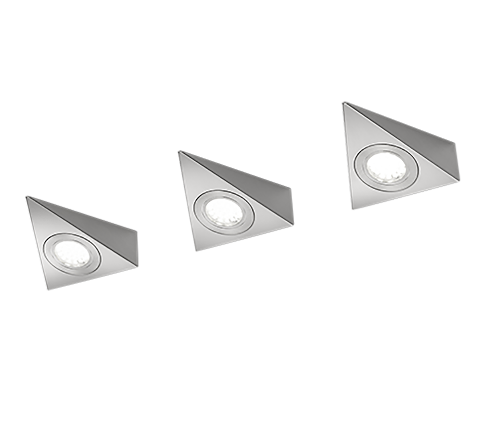 Wandlamp Klander Mat Nikkel - Set van 3