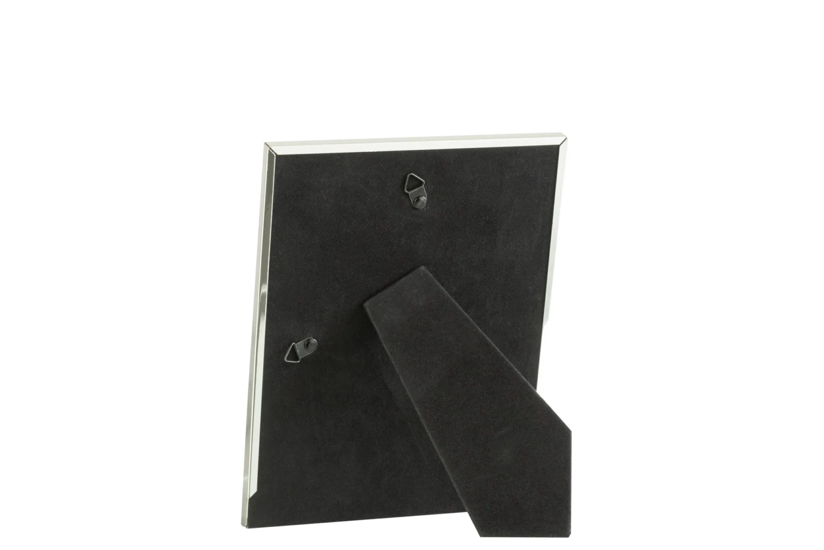 Fotolijst Grudero Glas zilver, achterkant met steun en ophanghaak, elegante metalen rand en glasfinish