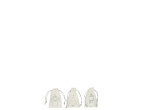 Woonaccessoire Talvora Polyester Crème - Set van 3