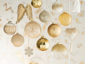 Opbergdoos Skeermar Glas Goud