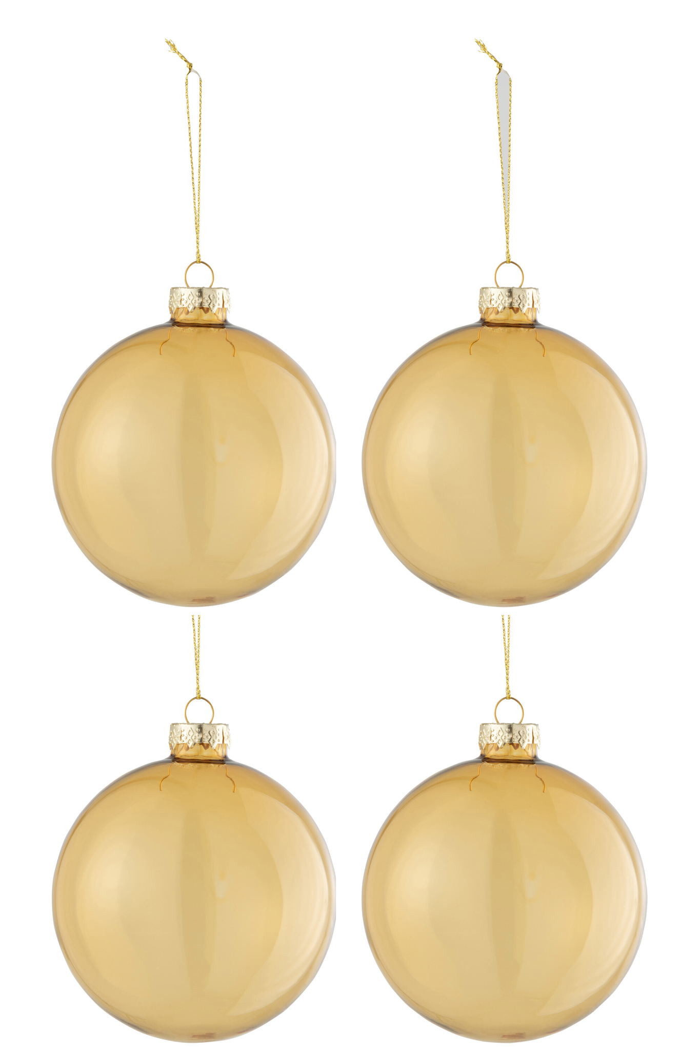 Opbergdoos Skeermar Glas Goud - Afbeelding 3