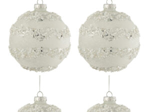 Opbergdoos Lielira Glas Wit