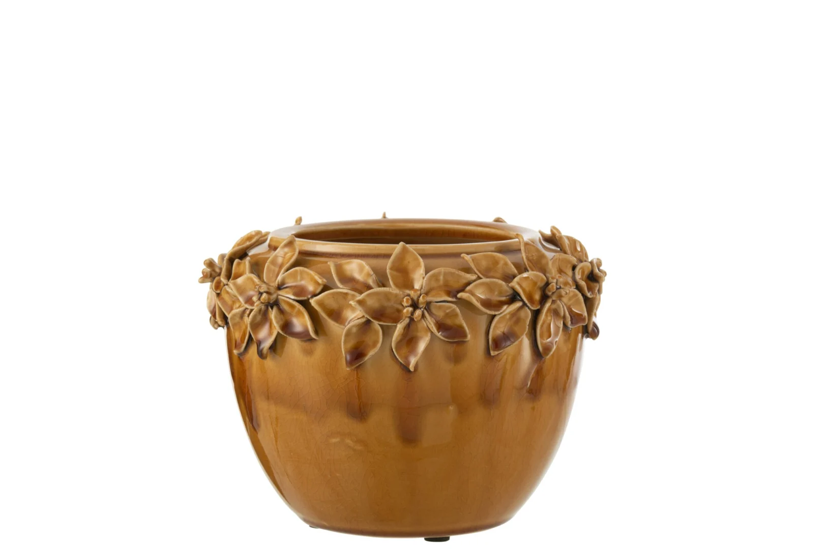 Bloempot Deisson Klei Geel H16,5 cm - Afbeelding 3