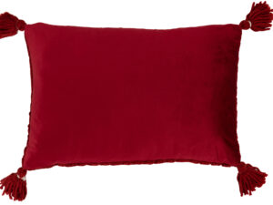 Kussen Leerdin Rood 58x39 cm
