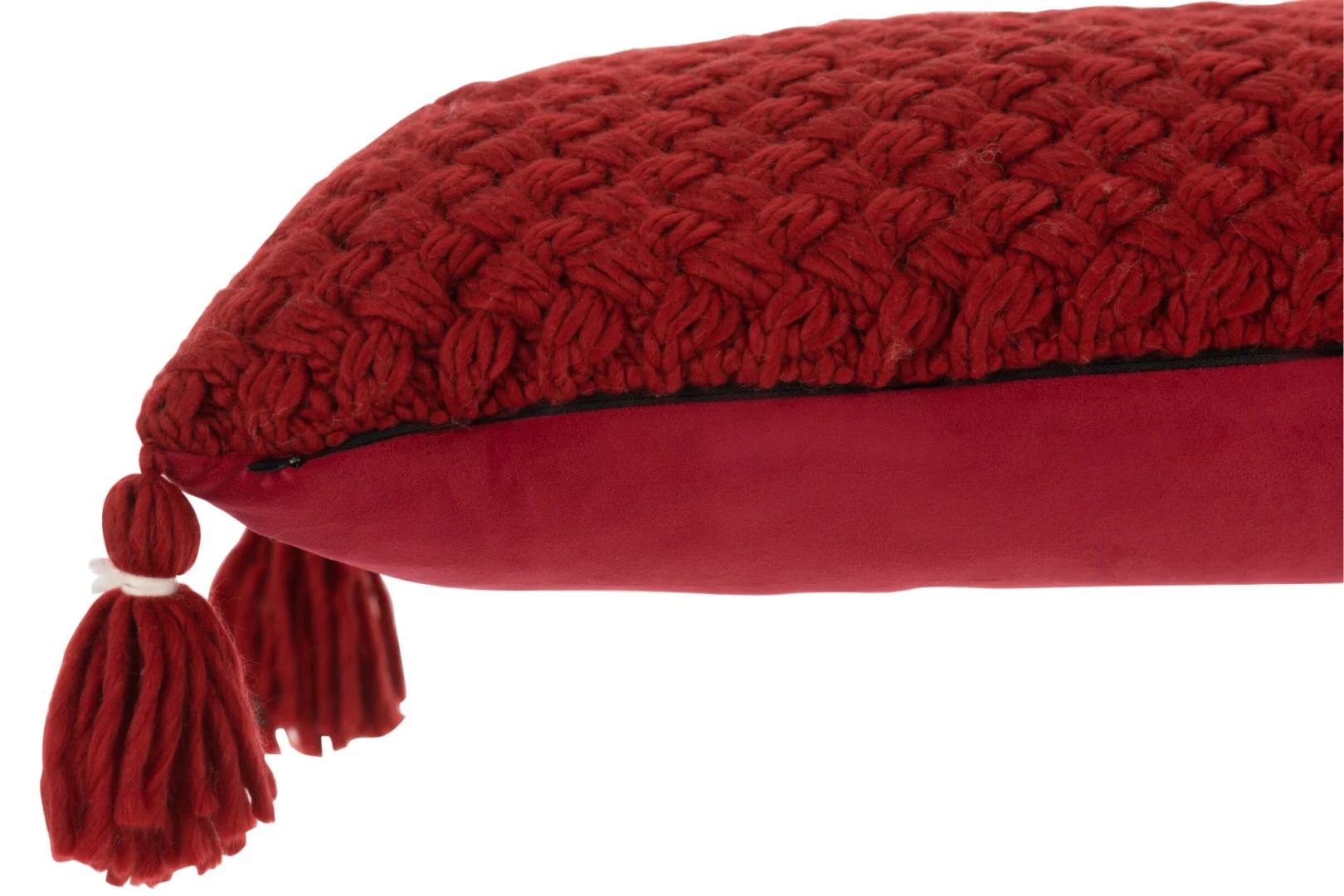 Kussen Leerdin Rood 58x39 cm - Afbeelding 2