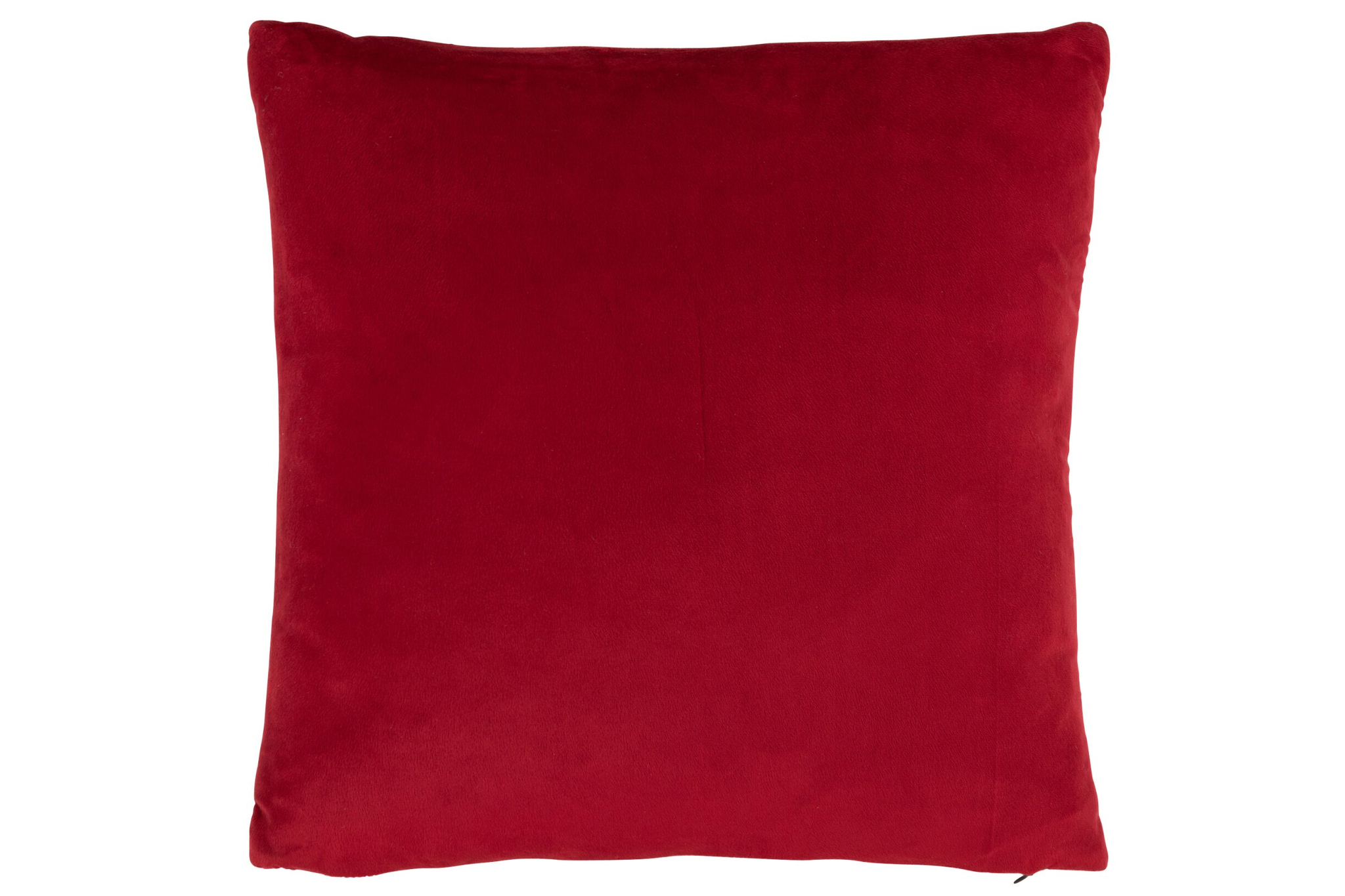 Rood sierkussen Boolvun 45x45 cm met zachte textiellook voor bank, fauteuil of bed