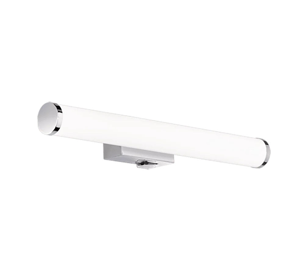 Givel chroom wandlamp met slank design en geïntegreerde LED, set van 3, voor moderne badkamerverlichting