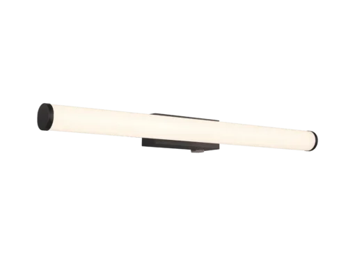 Wandlamp Femona matzwart, langwerpig LED-badkamerlicht met warm wit licht, set van 3