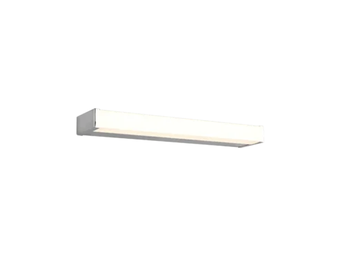 Wandlamp Gielva Chroom set van 3 met geïntegreerde LED en witte acryl-glaselementen