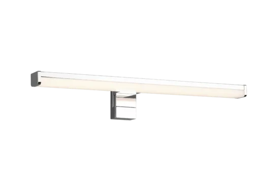Wandlamp Tautio chroom met slanke LED-strip, modern ontwerp voor badkamer of boven de spiegel, set van 3