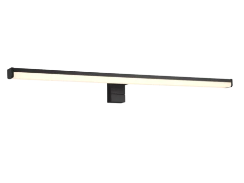 Wandlamp Nieldonte matzwart, slank design met geïntegreerde LED voor badkamerwandmontage, set van 3
