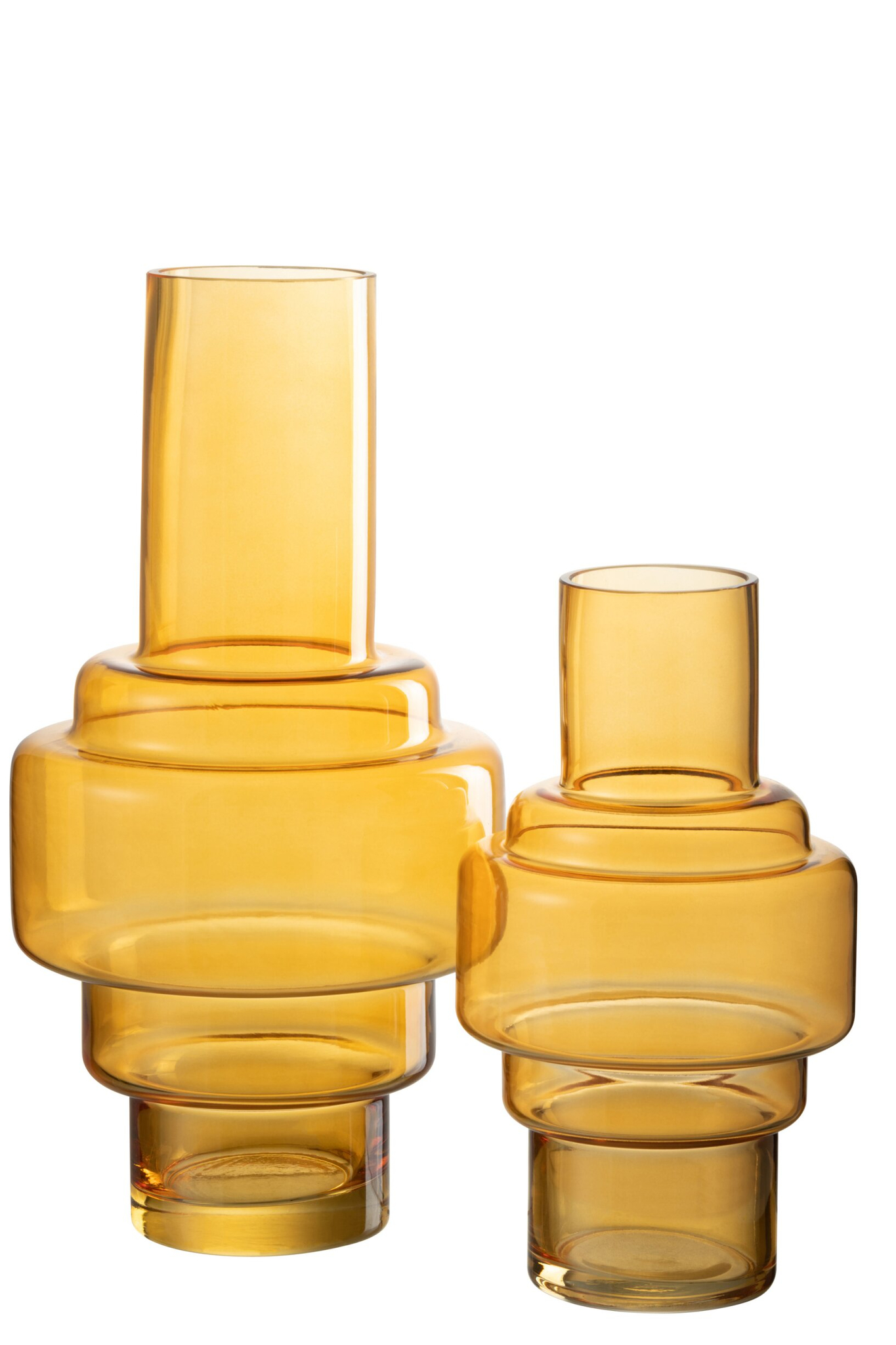 Vaas Lissabon Glas Geel H36 cm