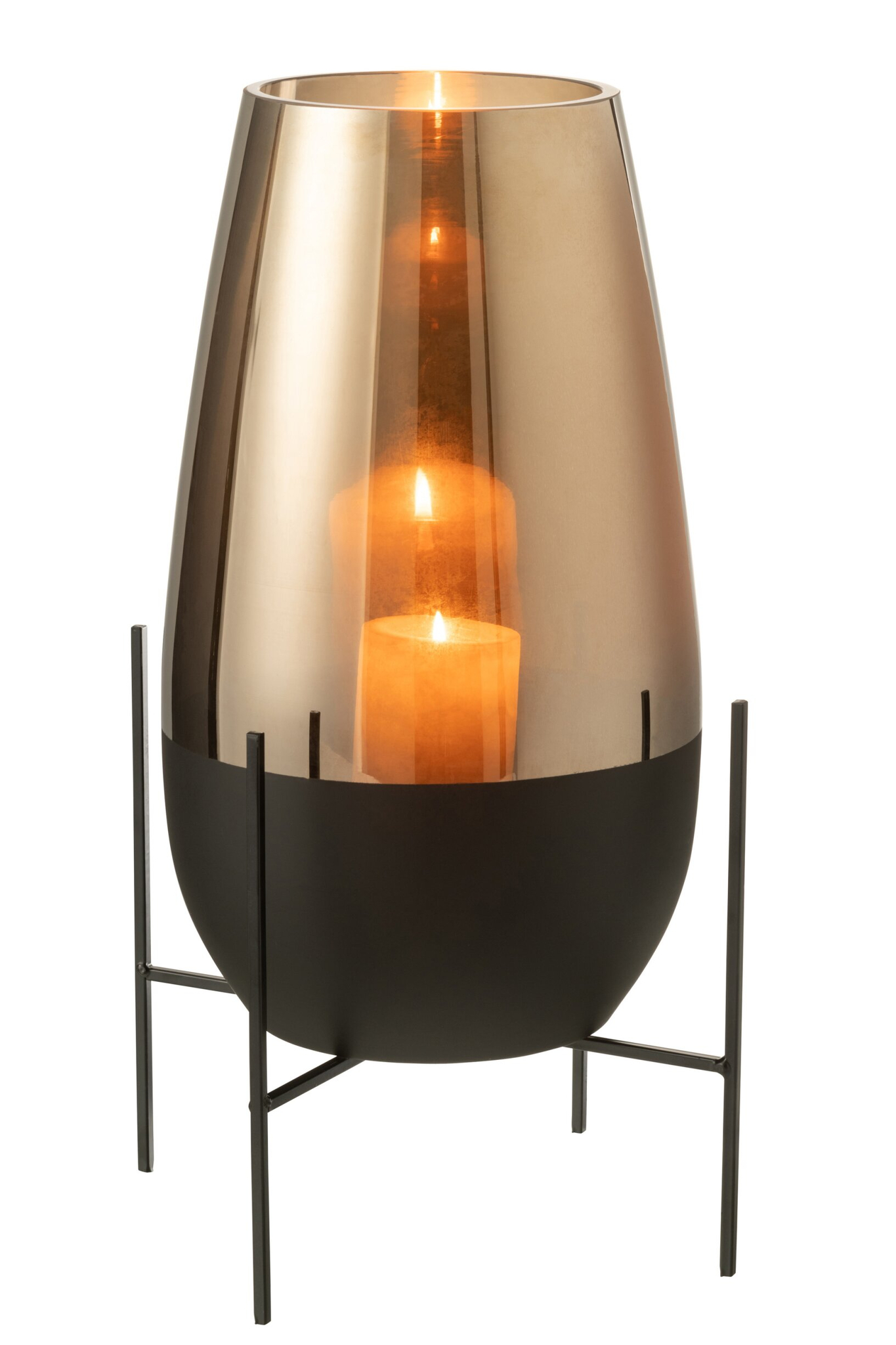Vaas Kinta Glas Grijs H47,5 cm