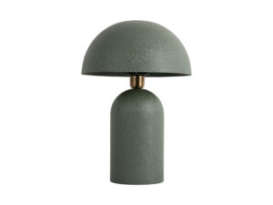 Tafellamp Brarmello groen H43 cm met paddenstoelvorm en getextureerde afwerking