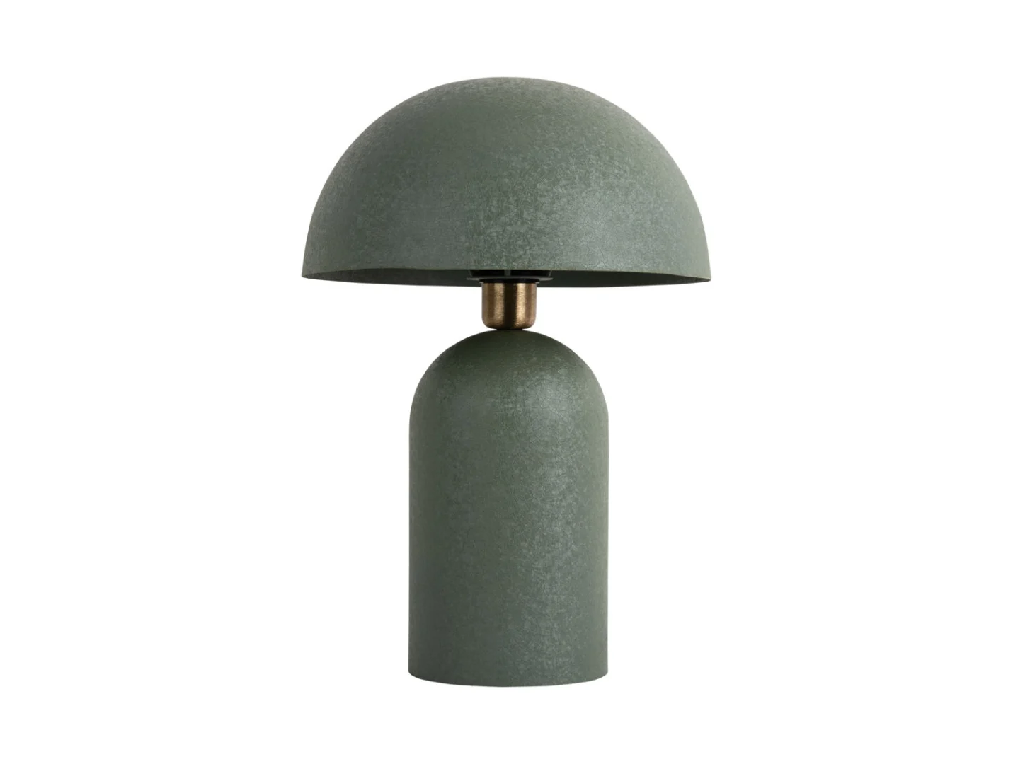 Tafellamp Brarmello groen H43 cm met paddenstoelvorm en getextureerde afwerking