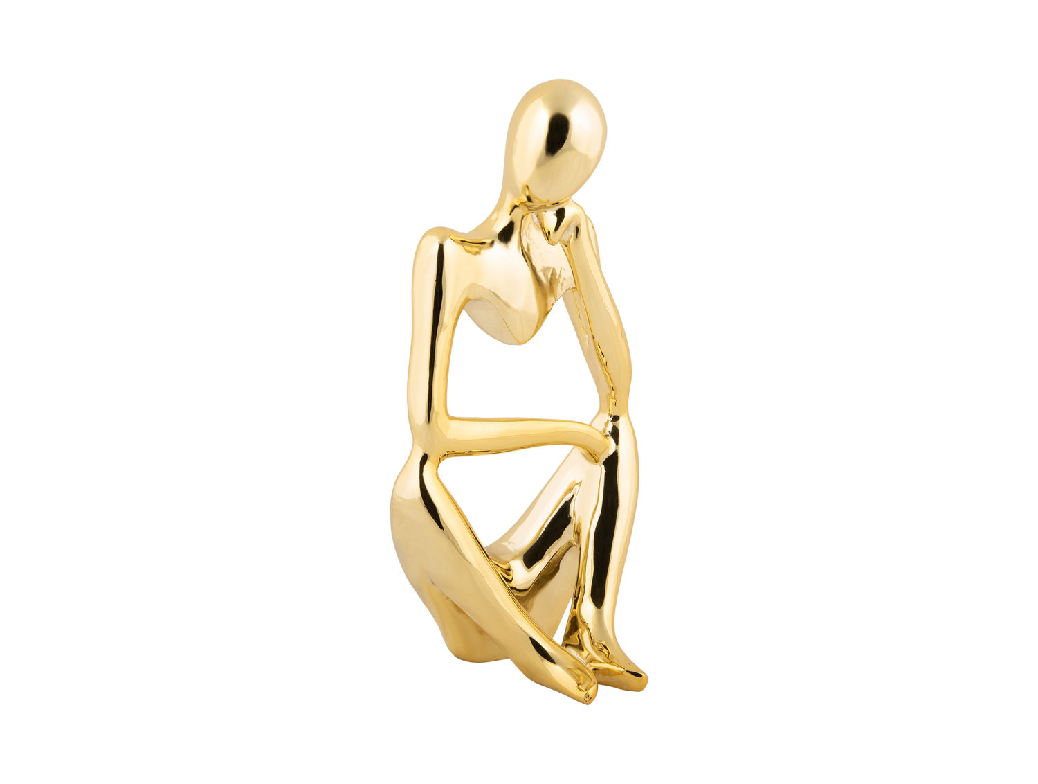 Beeld Lunse Polyresin Goud H24 cm - Afbeelding 2