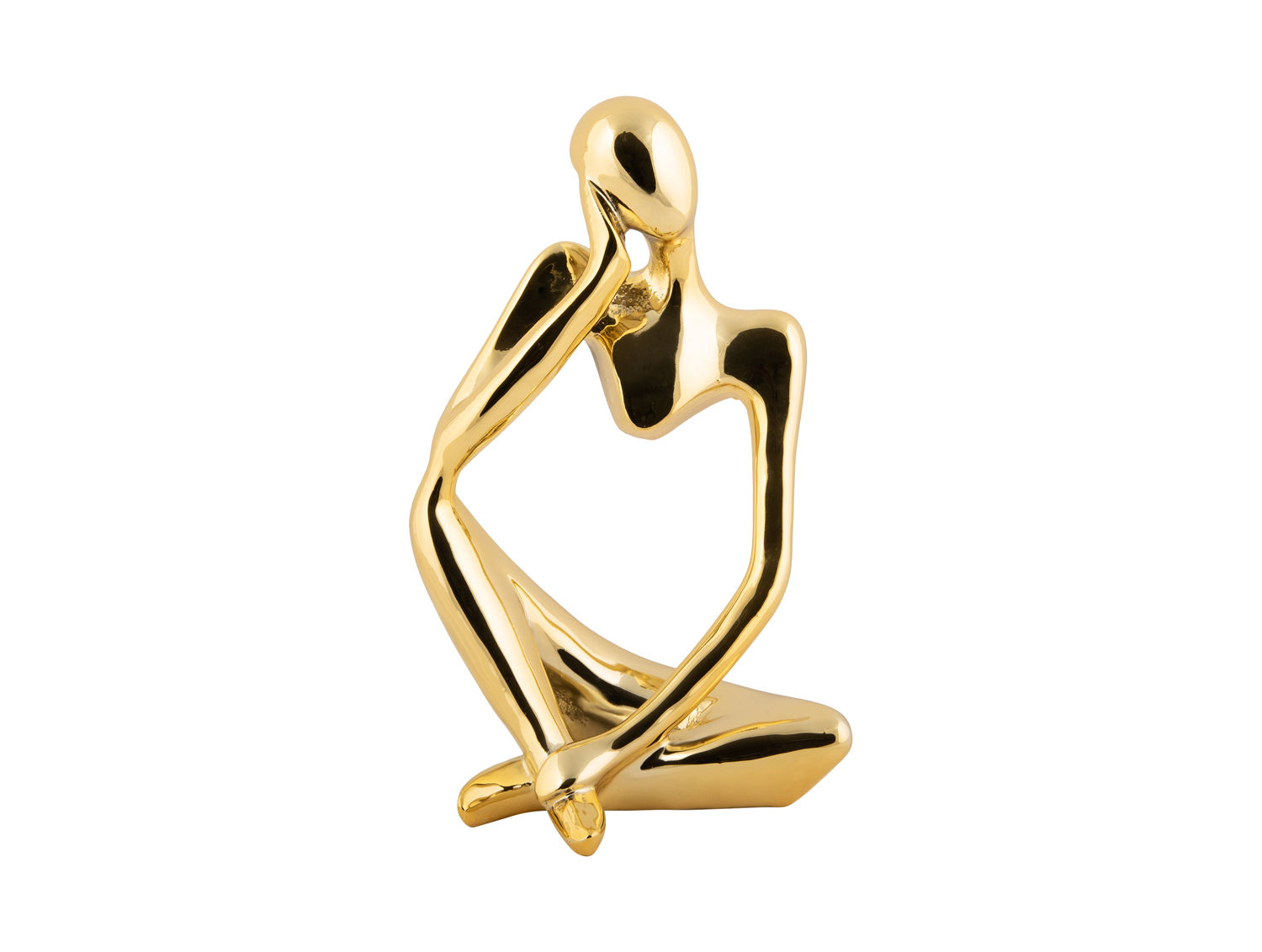 Beeld Taantero polyresin goud, 24 cm, met glanzende afwerking en modern decoratief design