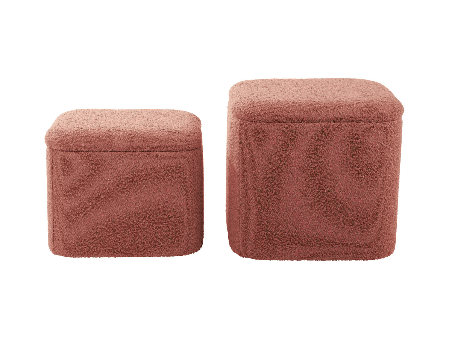 Poef Ciesku Bouclé Roze - Afbeelding 2