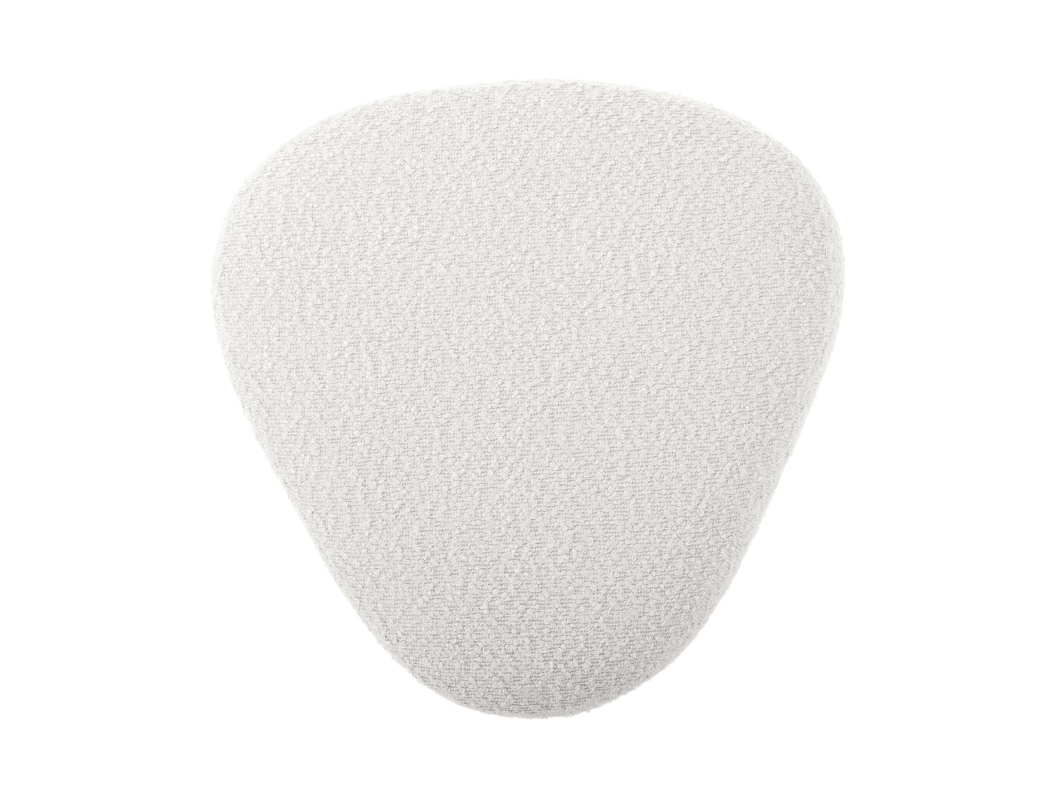 Poef Geskino Bouclé Wit - Afbeelding 4