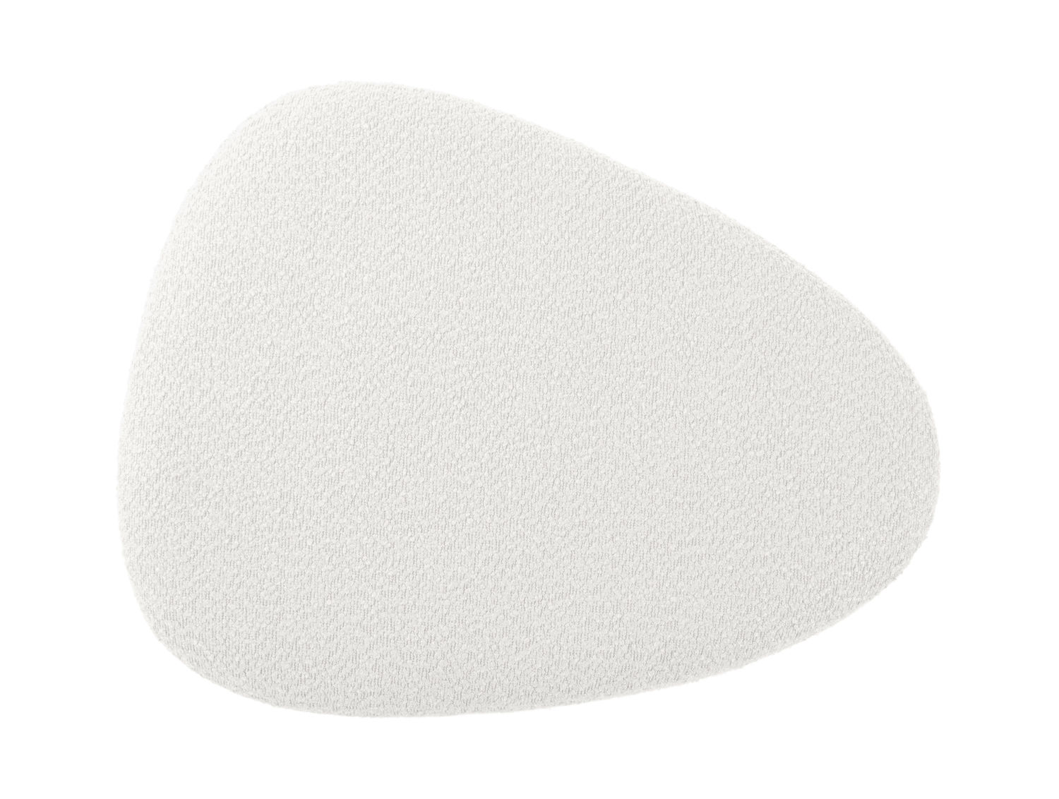 Poef Baskum Bouclé Wit - Afbeelding 4