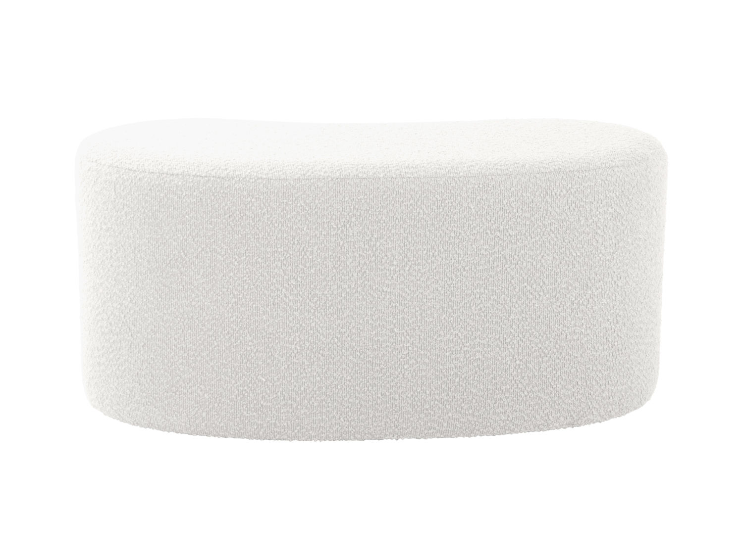 Poef Main Bouclé Wit - Afbeelding 5