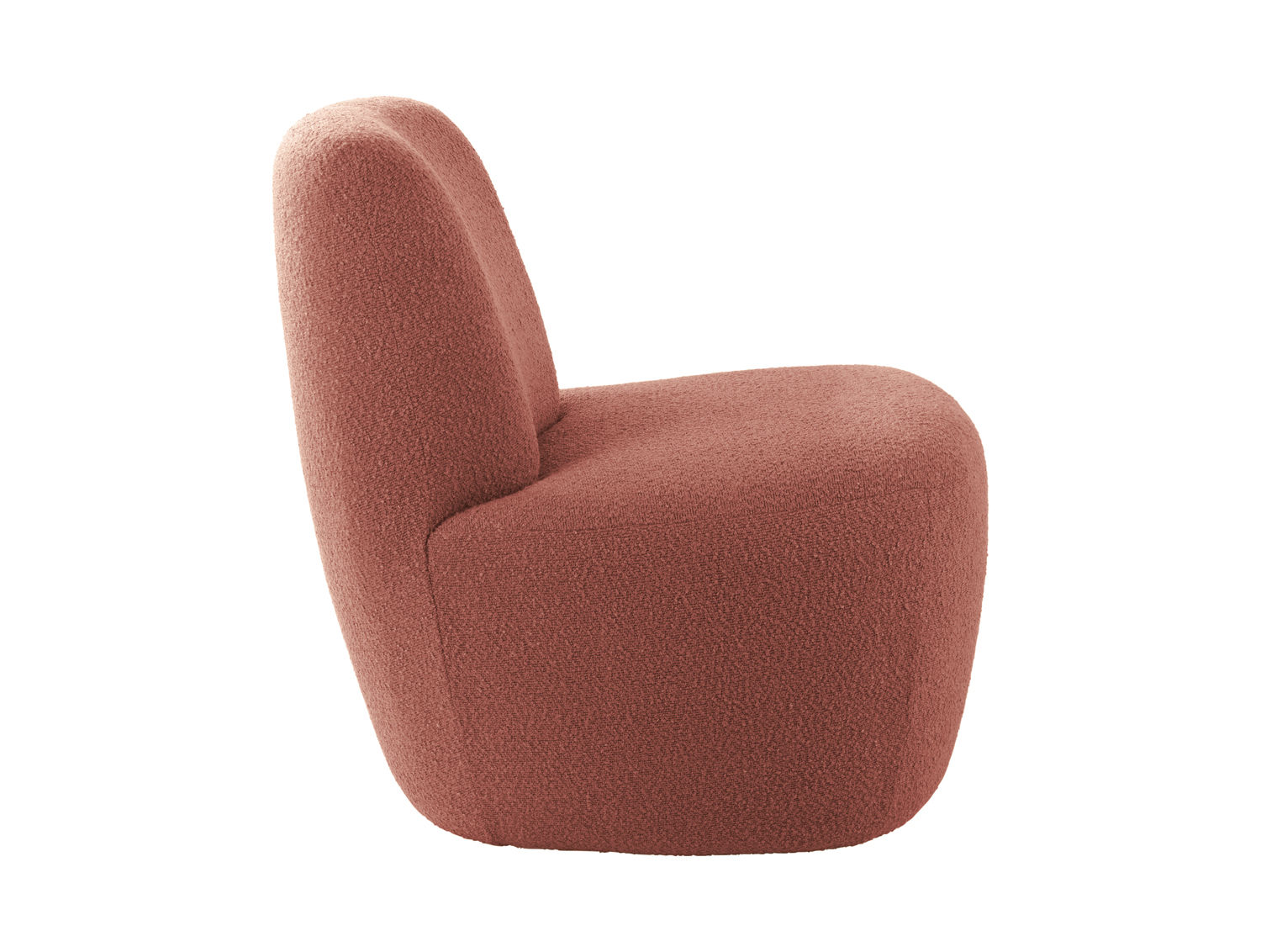Stoel Troolira Bouclé Roze - Afbeelding 3