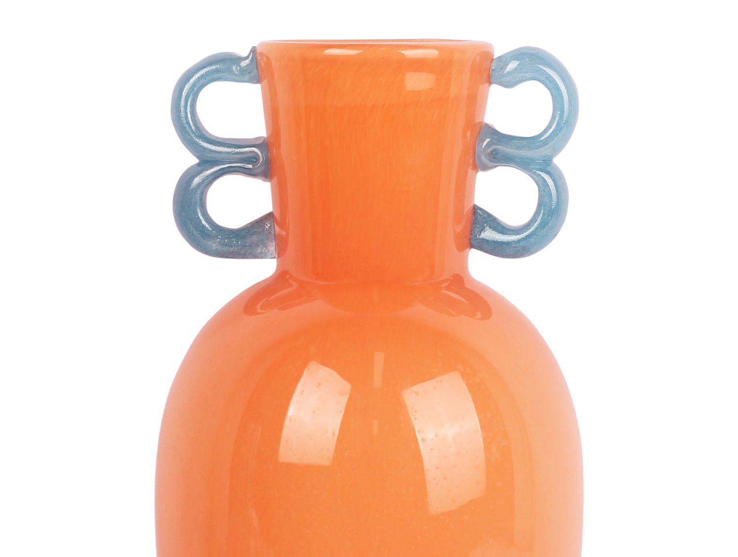 Vaas Baavine Glas Oranje Ø15 cm - Afbeelding 2