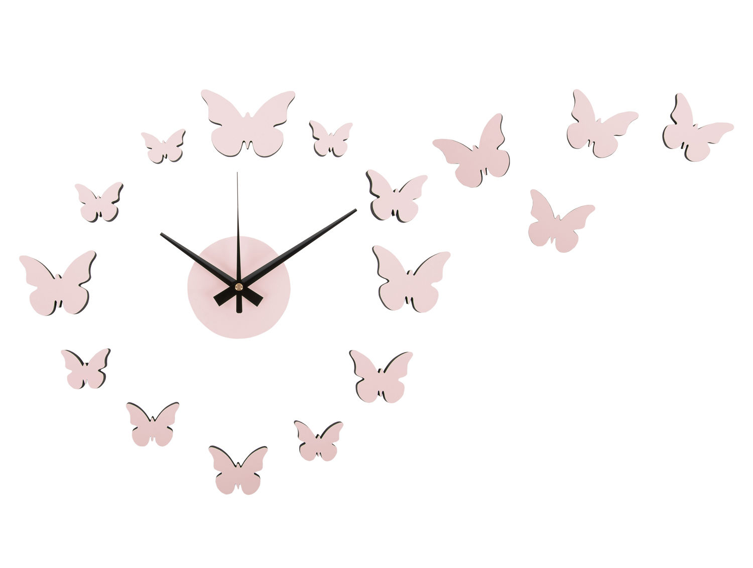 Wandklok Naltino Zacht Roze