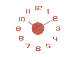 Wandklok Neebil Rood