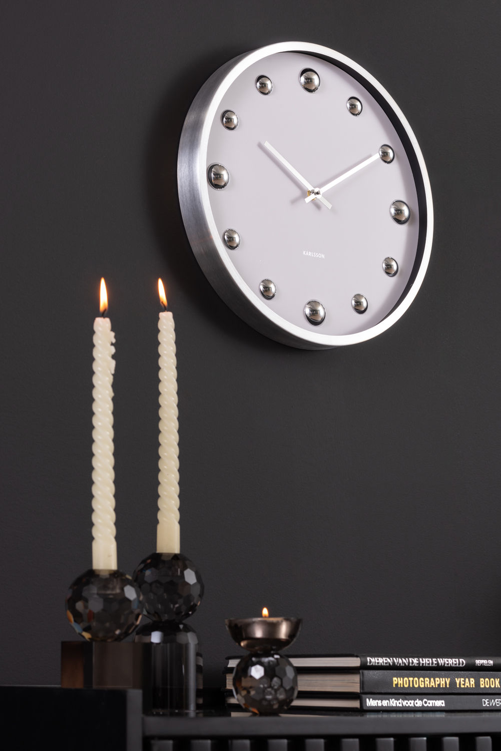 Wandklok Sodio Zilver - Afbeelding 4