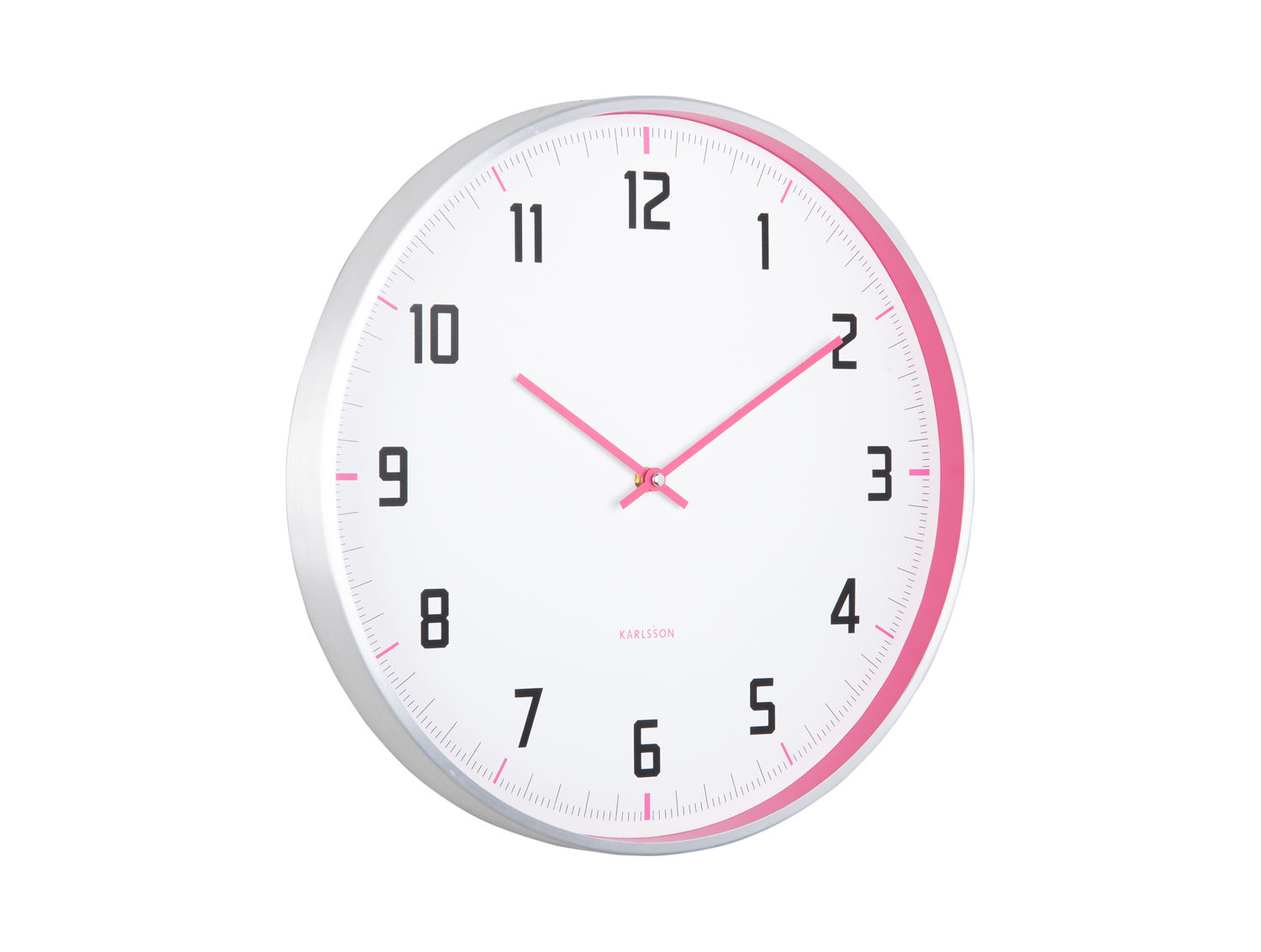 Wandklok Pandora Helder Roze