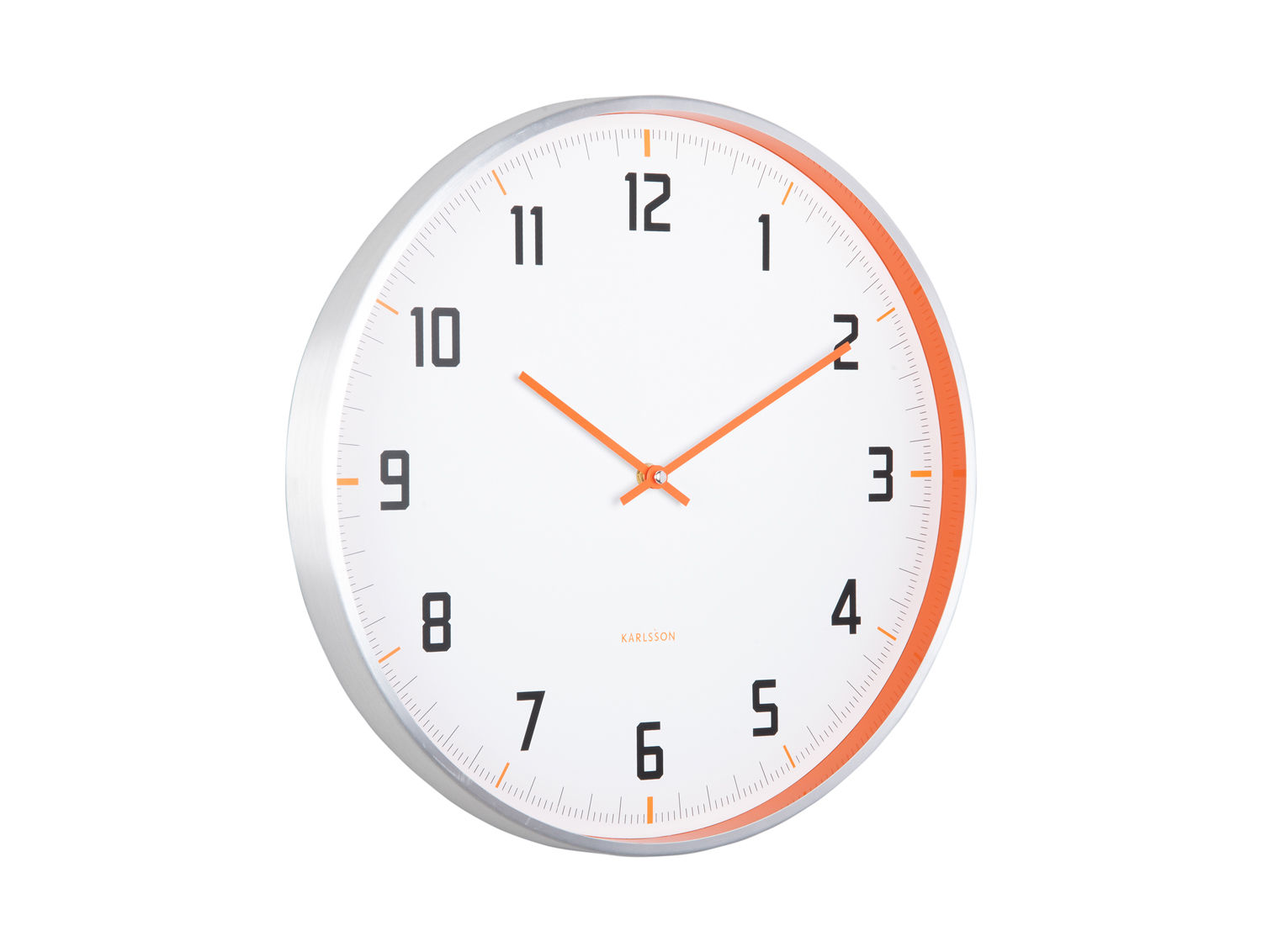 Wandklok Billes Helder Oranje