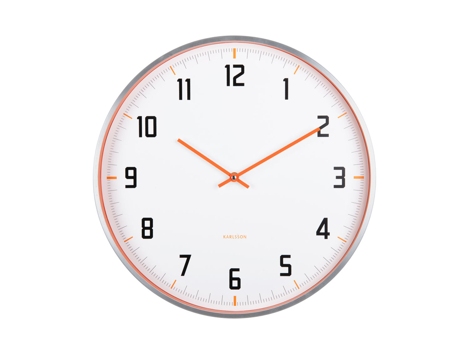 Wandklok Billes Helder Oranje - Afbeelding 2