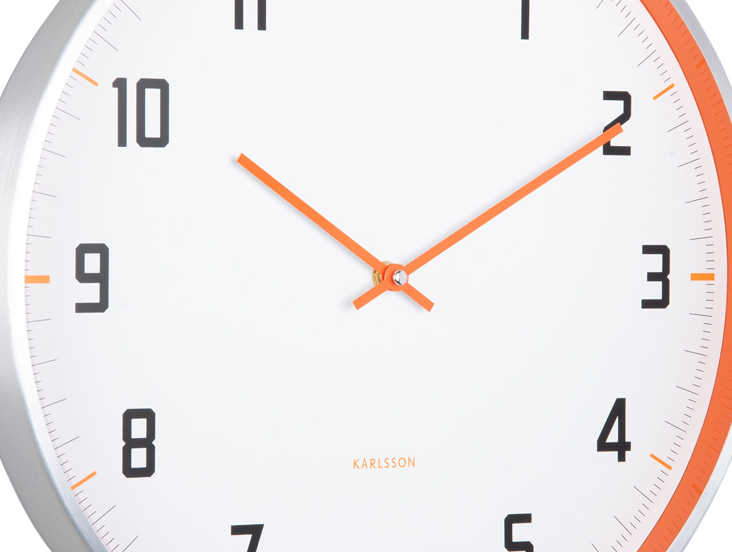 Wandklok Billes Helder Oranje - Afbeelding 3