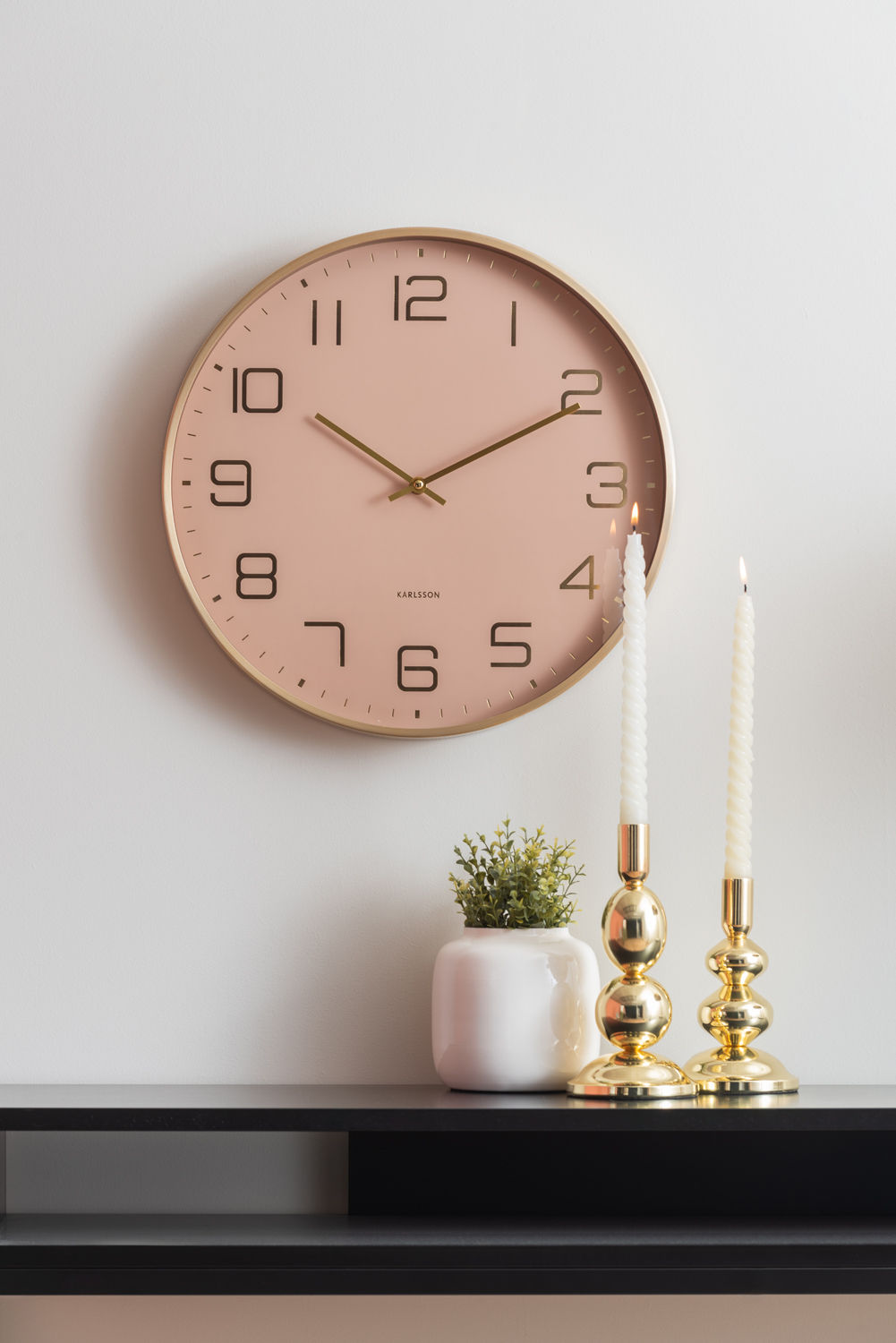 Wandklok Trorel Zacht Bruin - Afbeelding 4