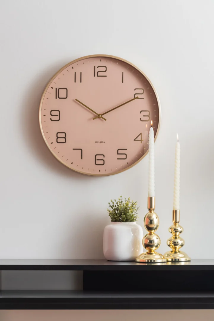 Wandklok Trorel Zacht Bruin - Afbeelding 4