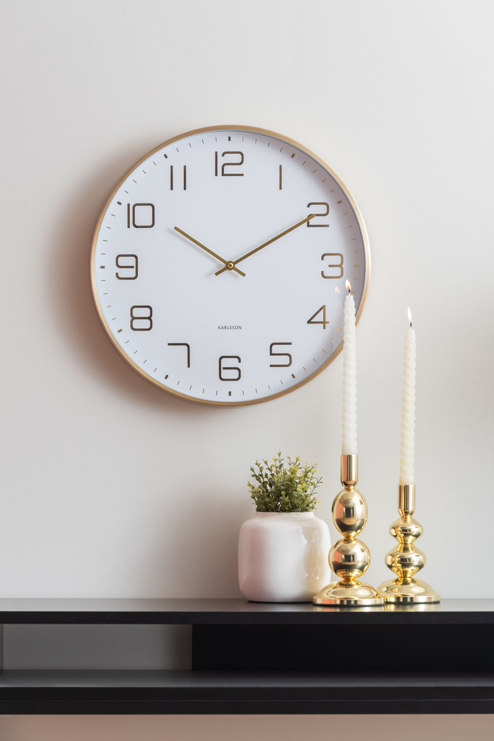 Wandklok Nierran Wit - Afbeelding 4