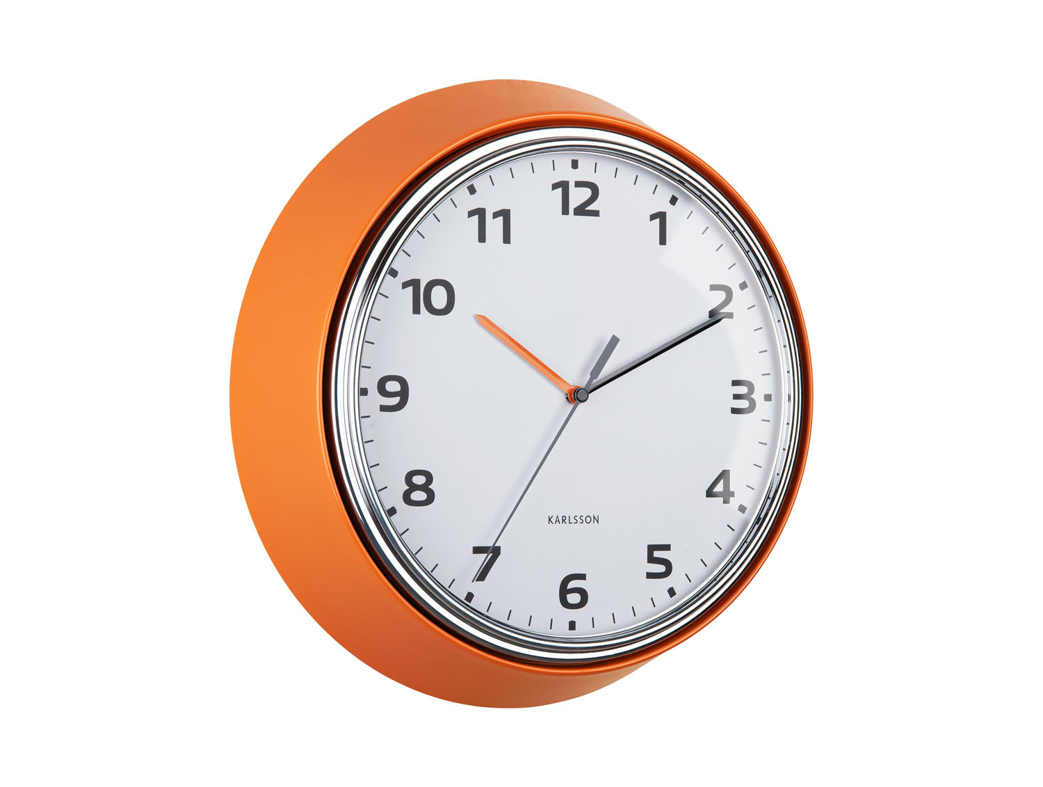 Wandklok Koonino Helder Oranje