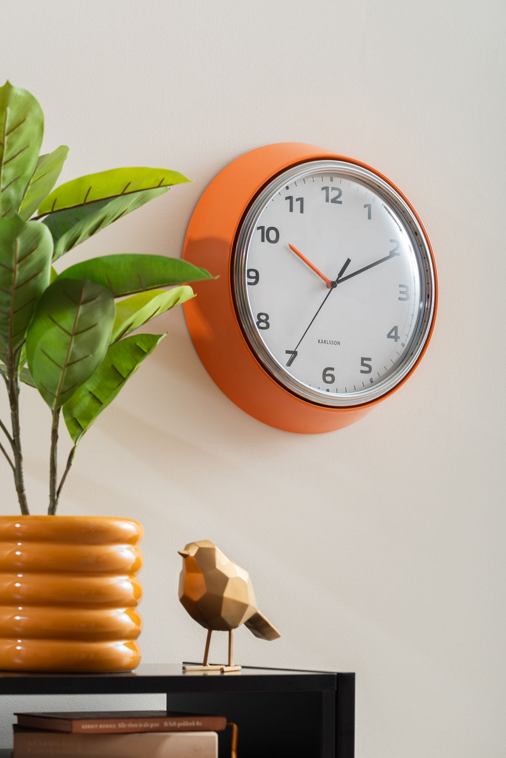 Wandklok Koonino Helder Oranje - Afbeelding 4
