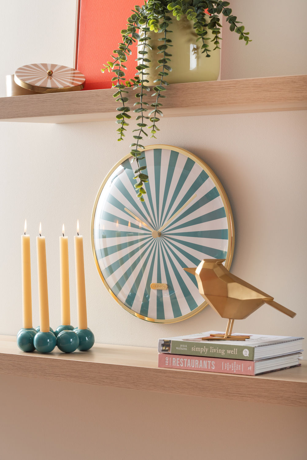 Wandklok Skeenora Turquoise - Afbeelding 5