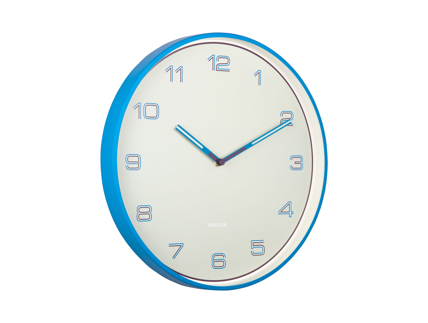 Wandklok Klemmond Helder Blauw - Afbeelding 2