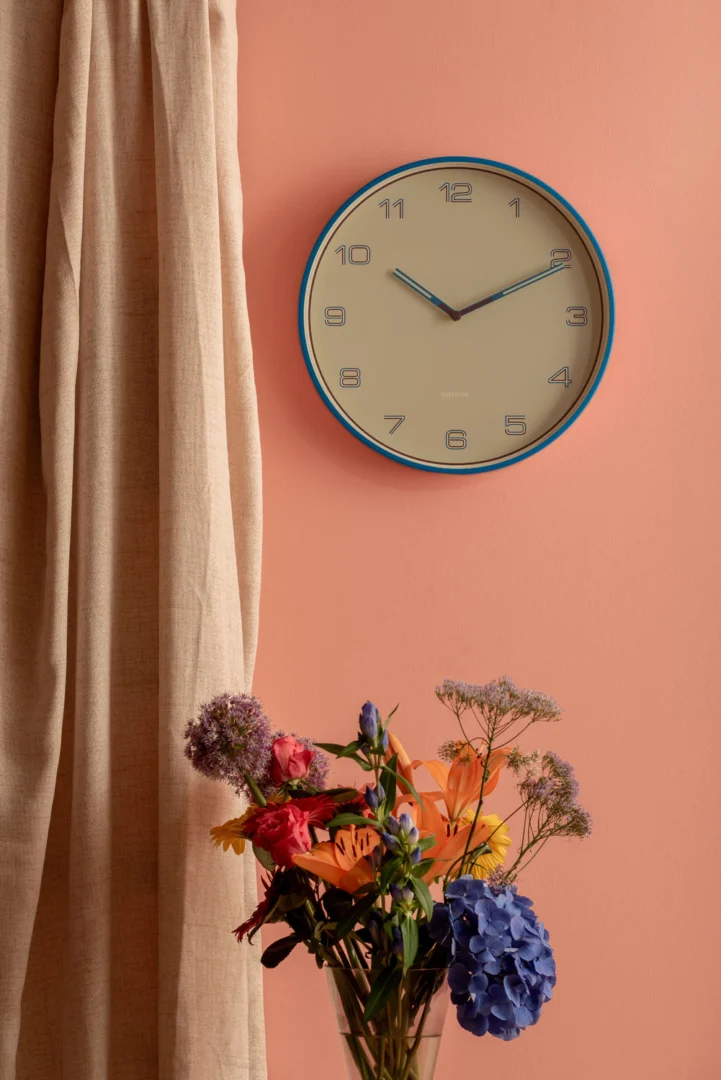 Wandklok Klemmond Helder Blauw - Afbeelding 4