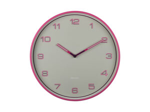 Wandklok Steltia Helder Roze