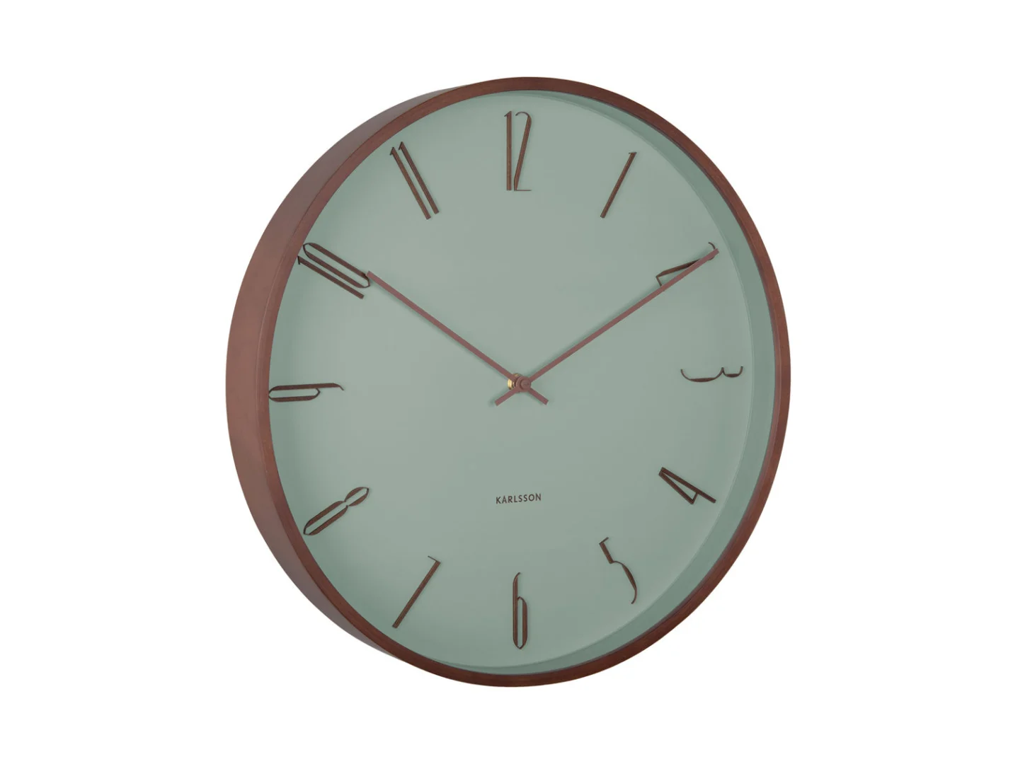 Wandklok Gomal grijs hout - Afbeelding 2