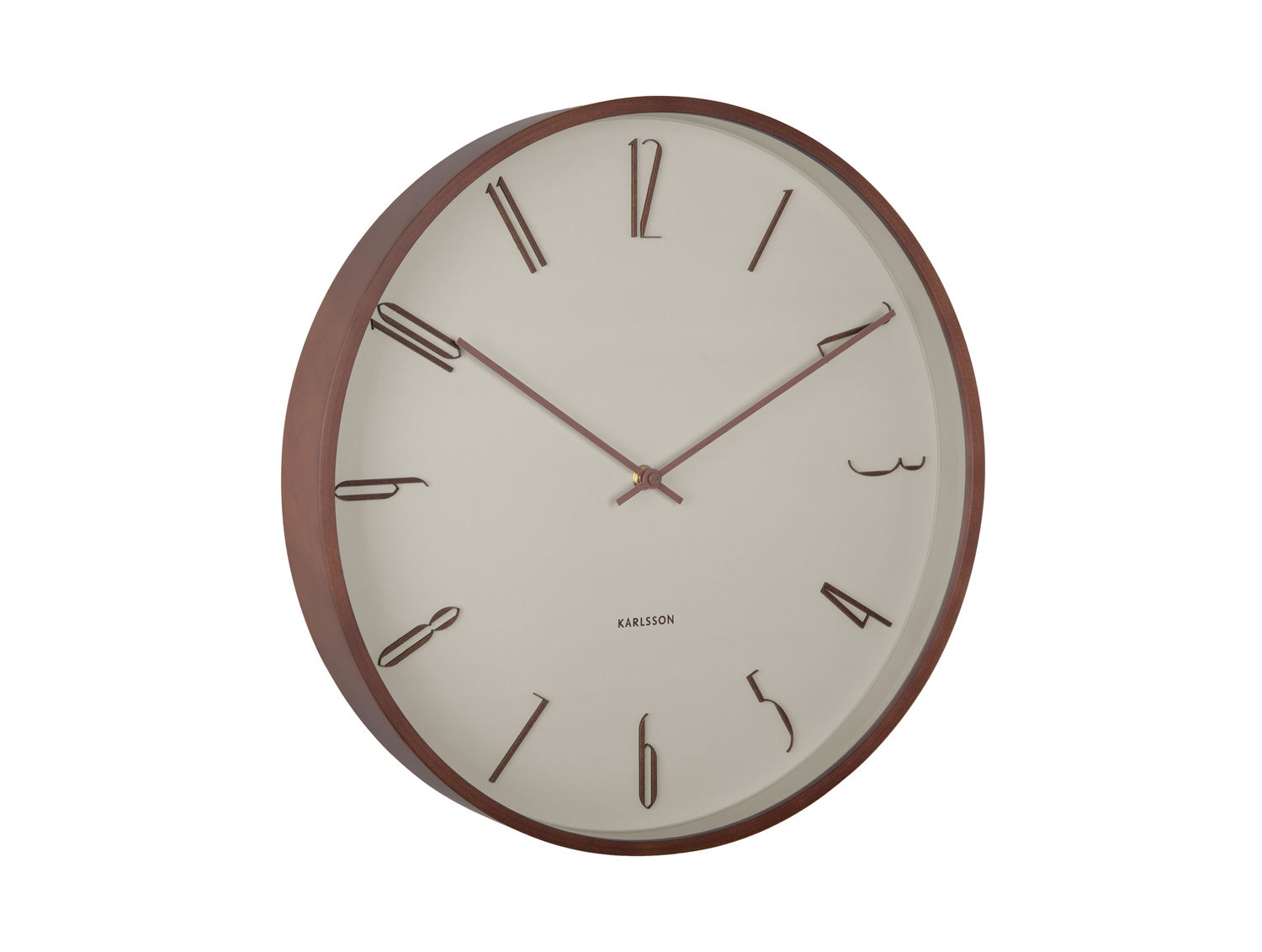 Wandklok Zaasten Warm Grijs - Afbeelding 2