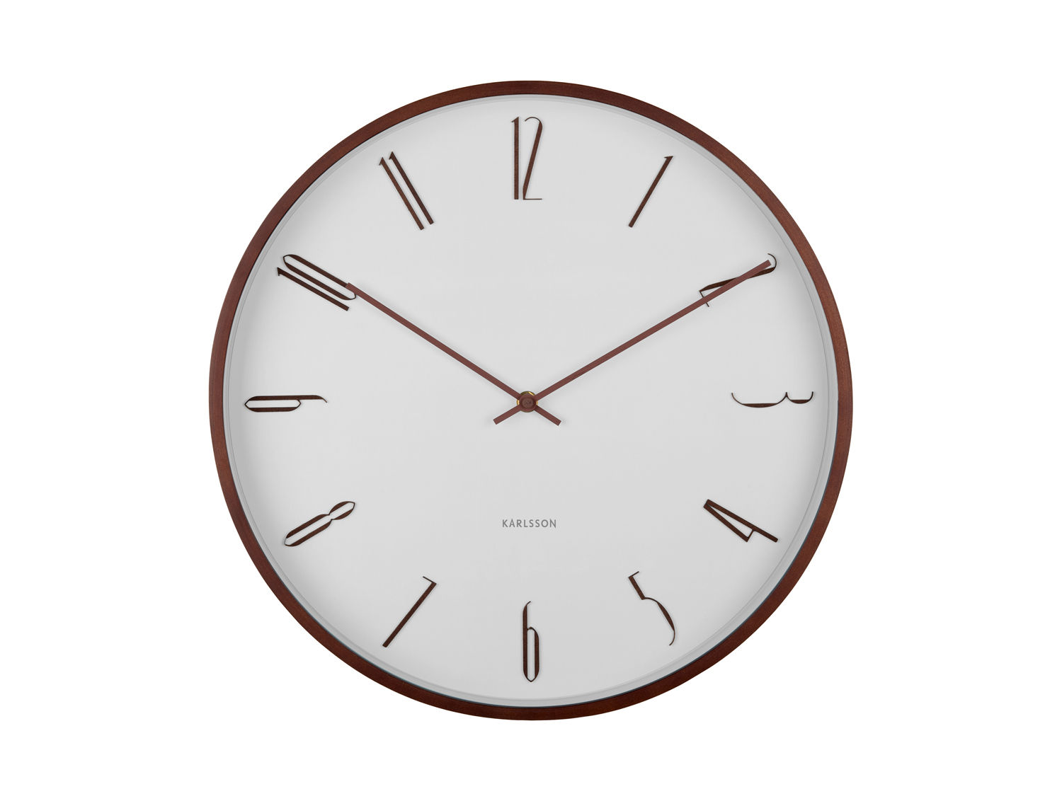 Wandklok Senir Wit
