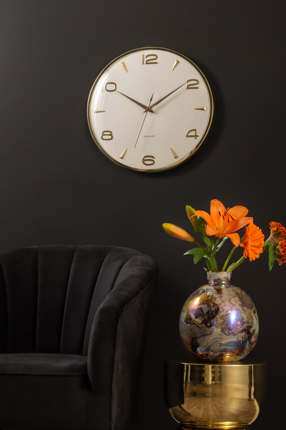 Wandklok Soltun Wit - Afbeelding 4