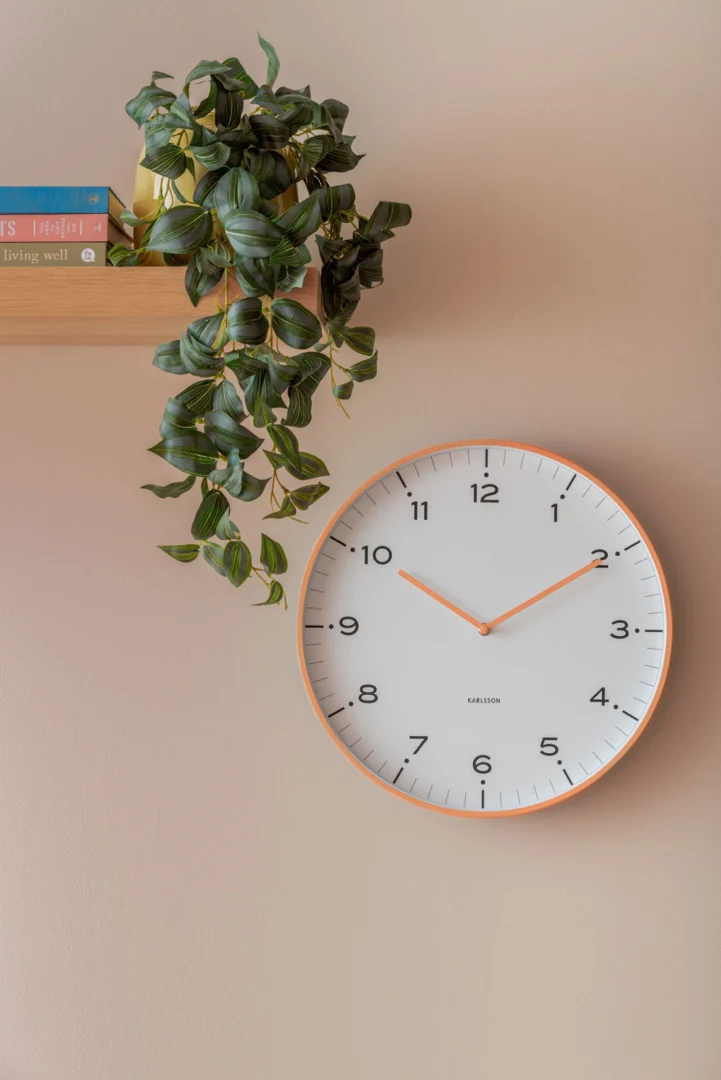 Wandklok Ludes Oranje - Afbeelding 4