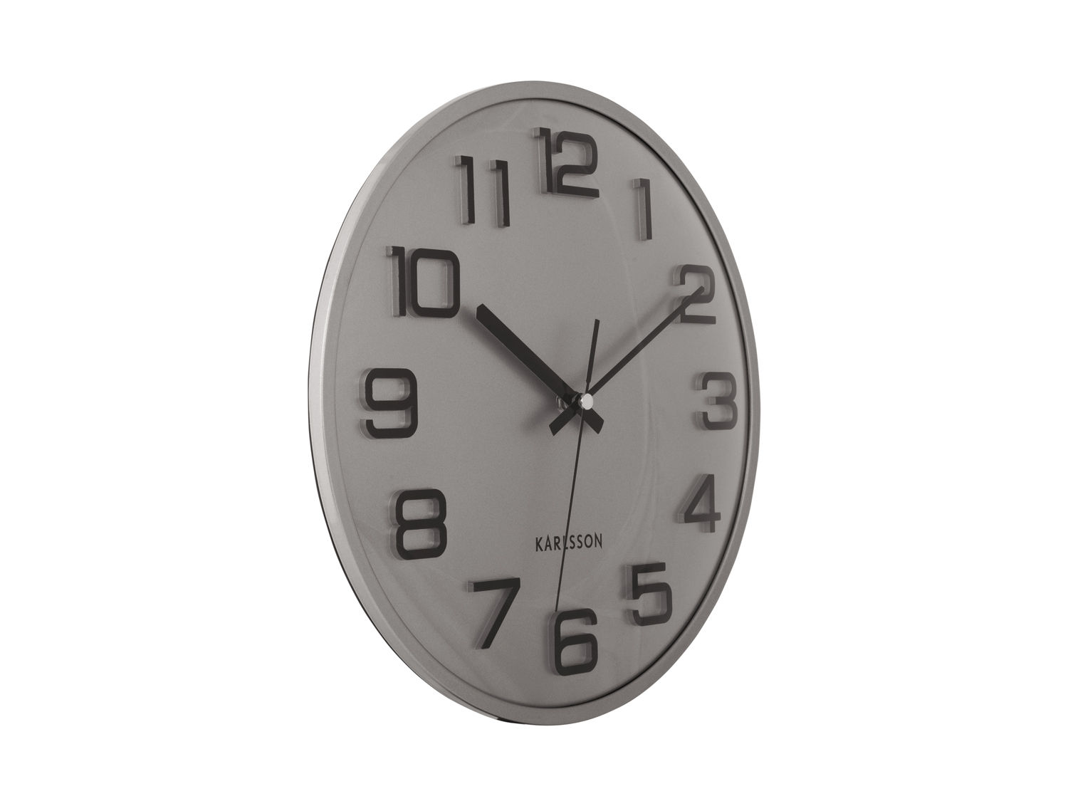 Wandklok Noondaro Zilver - Afbeelding 2